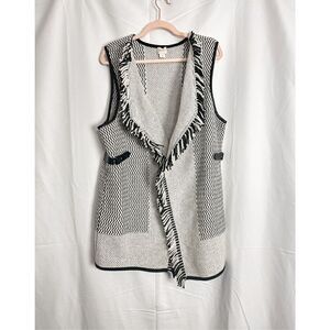 Chico’s Fringe Sweater Vest